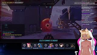 vtuber lewdneko plays overwatch and gets spanked part two.