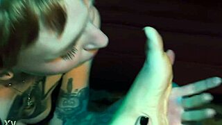 Tasting sweet feet in a group