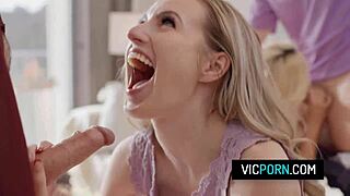 Sıcak Swinger’ları Dörtlüde Görmek İster misin? Scarlett Sage ve Carlita Ray Derinlere Dalıyor!