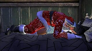 this christmas santa used the back door instead