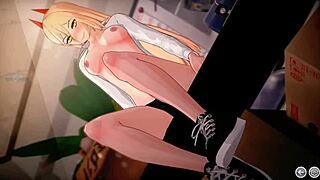 Hot anal with Power in office