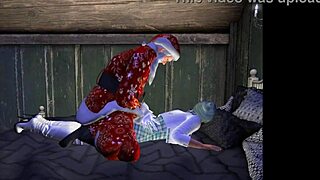 this christmas santa used the back door instead