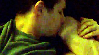 Amateur couple enjoys nude blowjob session.