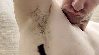 I Trim My Sweaty Hairy Armpits Chest and Arms After Gym for Photoshoot