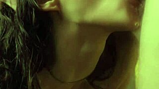 Slobbery deep throat blowjob with pulsating cum in mouth by amateur Lanreta.