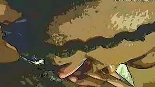 Ebony pussy licked with dildo and tongue