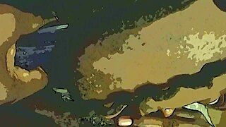 Ebony pussy licked with dildo and tongue