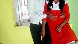 Desi School Girl Bangs Classmate Quick in Classroom