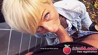 Slim milf Vicky Hundt craves rough outdoor banging on dates66!