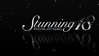 dark-haired teen leontia d gives a relaxing sole massage