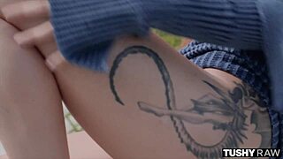 TushyRaw Redhead Little Dragon Gapes Perfect Ass with Buttplug and Deep Anal