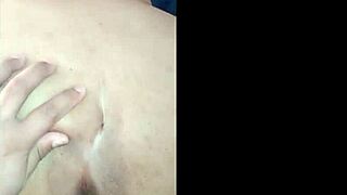 Enjoying time with curvy brunette