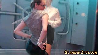 glam sluts suck cocks at wild outdoor party