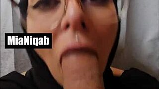 mia niqab in sexy compilation with deepthroat and ass shaking