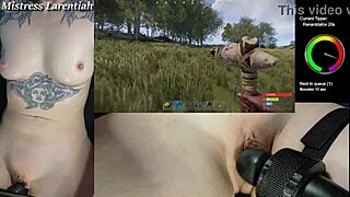 rust naked gaming stream part 1 goth gamer girl mistress larentiah