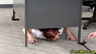 Redheaded Teen Sucking and Riding in High Definition Action