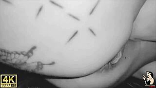 cuckold husband lets his latina wife in lingerie get her big ass and pussy fucked by lover with anal buttplug.