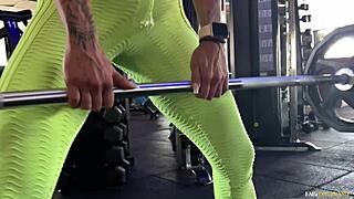 Hot milf does intense workout with personal trainer fucking hard - Fabi Drumond.