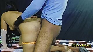 Brother sucks sister-in-law's pussy to calm her.