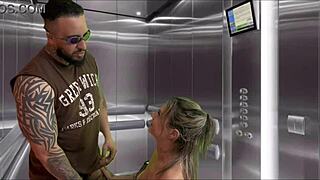 minha vizinha gravida fez boquete no elevador