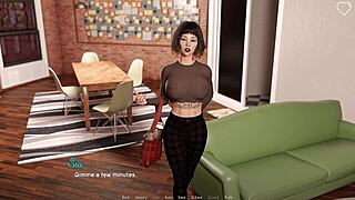 Busty brunette milf sneaks a handjob while goth girlfriend sleeps nearby