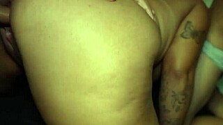 Hot brunette fucks two naughty friends in threesome with young guys.