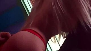 sticking hand in blonde’s toy ass outside?