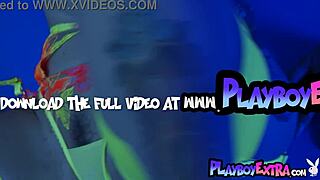 Joanna angel's petite busty body slips from neon lingerie