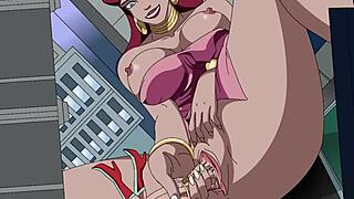 DC Giganta dominates in solo femdom play.