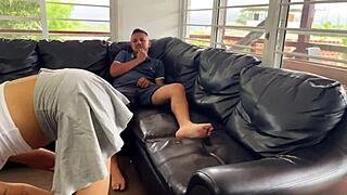 my exercise routine with boyfriend ended in wild fuck