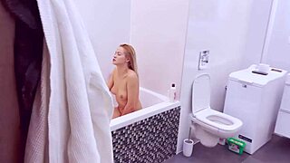 I caught my gf touching herself in the shower, whoa!