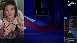 Exotiqfox, the Filipina teen, masturbates solo for livestream fans