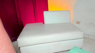 beautiful blonde swallows her neighbor's big cock in a sloppy blowbang 😍