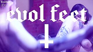 these girls are into foot fetish in this threesome