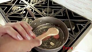 Getting HEAD from Big Tits Stepmom While Making Eggs Before FERTILIZING Her!