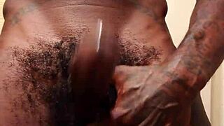 Hey, ready to worship this big black hairy cock with Hallelujah Johnson? Check my channel for more!