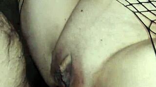 Anal With Wife In Fishnet Stockings Close Up POV