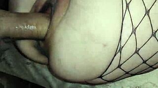 Anal With Wife In Fishnet Stockings Close Up POV