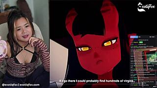 Exotiqfox, the Filipina teen, masturbates solo for livestream fans