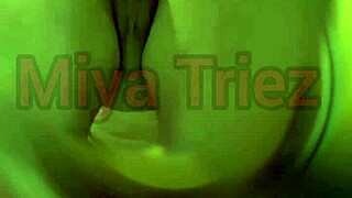 Miya Triez does a hot strip tease for you.
