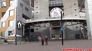 Ever seen an inked goth hooker please an Amsterdam tourist?