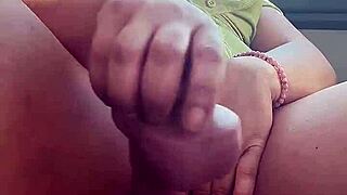 Drilling Her Creamy Squirting Pussy in Front Seat of Car