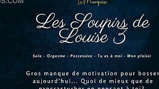 Louise's Sighs in French Audio Porn. Solo Female Performance Stands Out!
