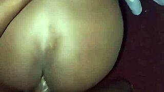 The hot Kenyan lady loves my dick in her creamy wet pussy.