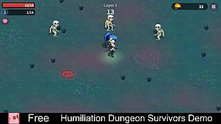 Humiliation Dungeon Survivors Demo with Erotic Femdom and Monster Elements.