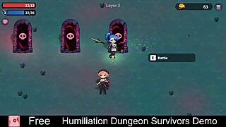 Humiliation Dungeon Survivors Demo with Erotic Femdom and Monster Elements.