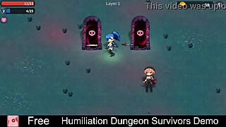 Humiliation Dungeon Survivors Demo with Erotic Femdom and Monster Elements.