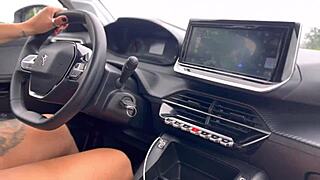 Uber Driver Spreads Wet Pussy For Client Payment