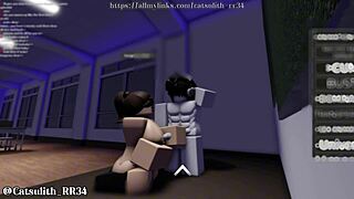 Teacher Bends Over Student For Doggystyle Blowjob And Cum In Classroom. She Rides Him To Orgasm.