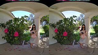 vrhush jazmin luv bends over hungry for outdoor cock action